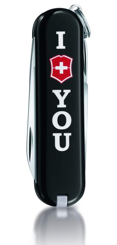 Navaja suiza Victorinox serie Classic THE GIFT, colección I LOVE YOU - Imagen 2