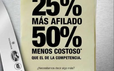 Los cuchillos de cocina Victorinox, duran el doble y están más afilados